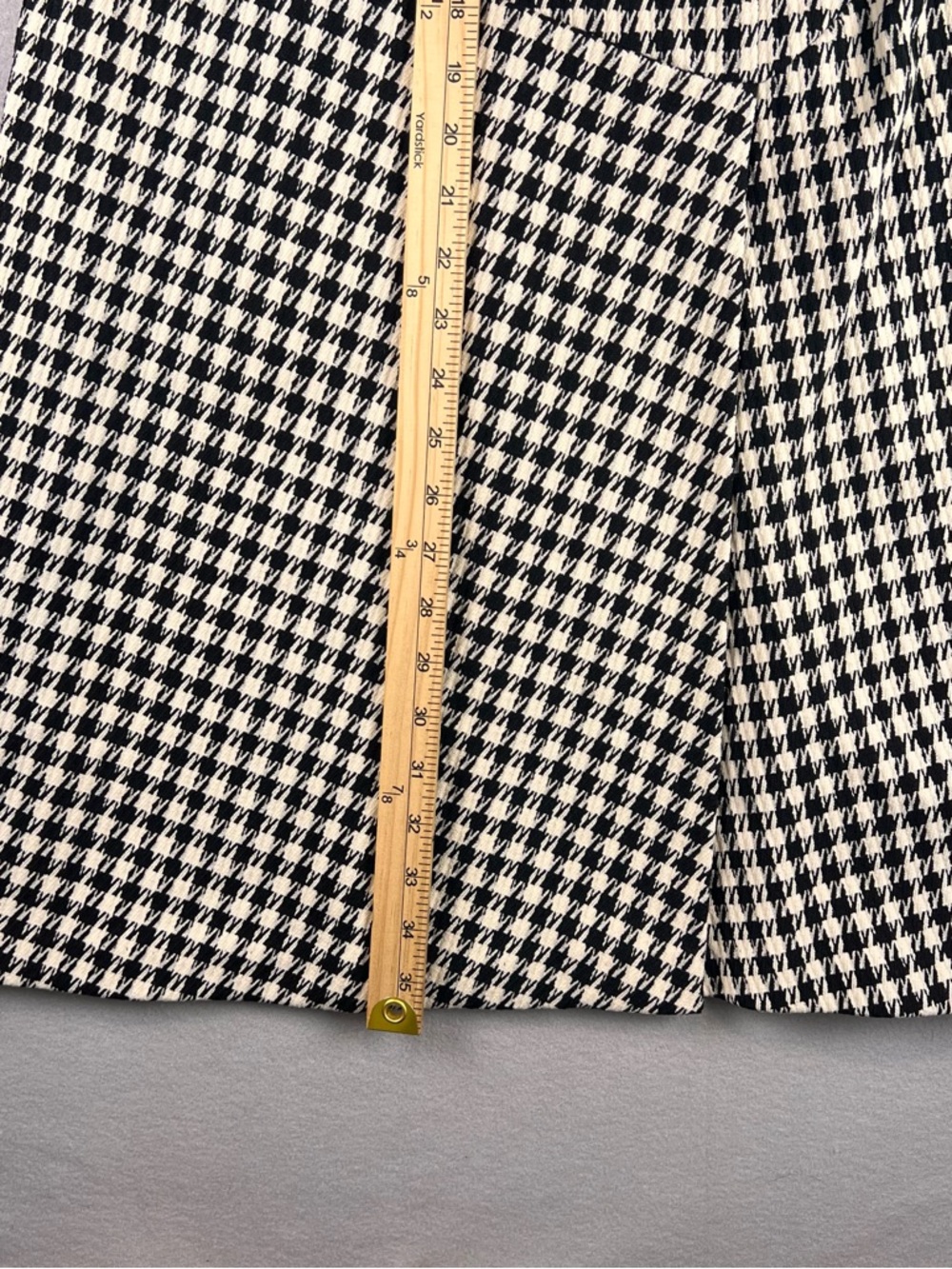 Ralph Lauren Black & White Houndstooth Sleeveless Midi Dress - Picture 8 of 9